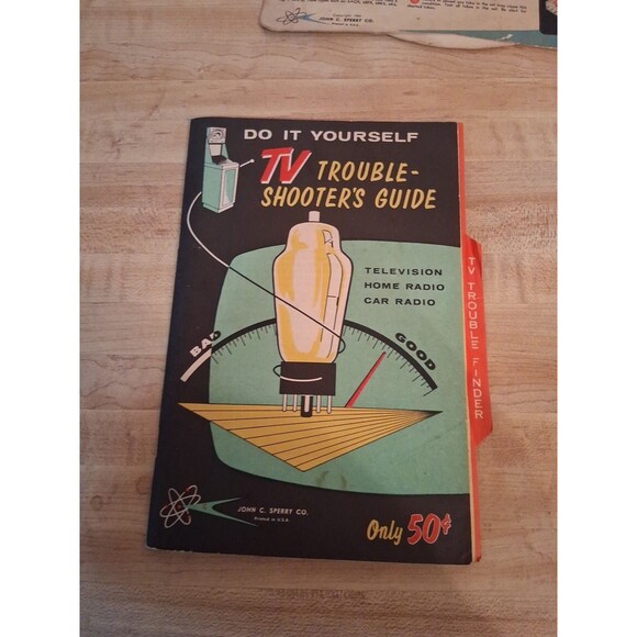 1959 John C. Sperry TV Trouble Shooter’s Guide & Trouble Tracer Set Vintage Tube - Picture 2 of 7